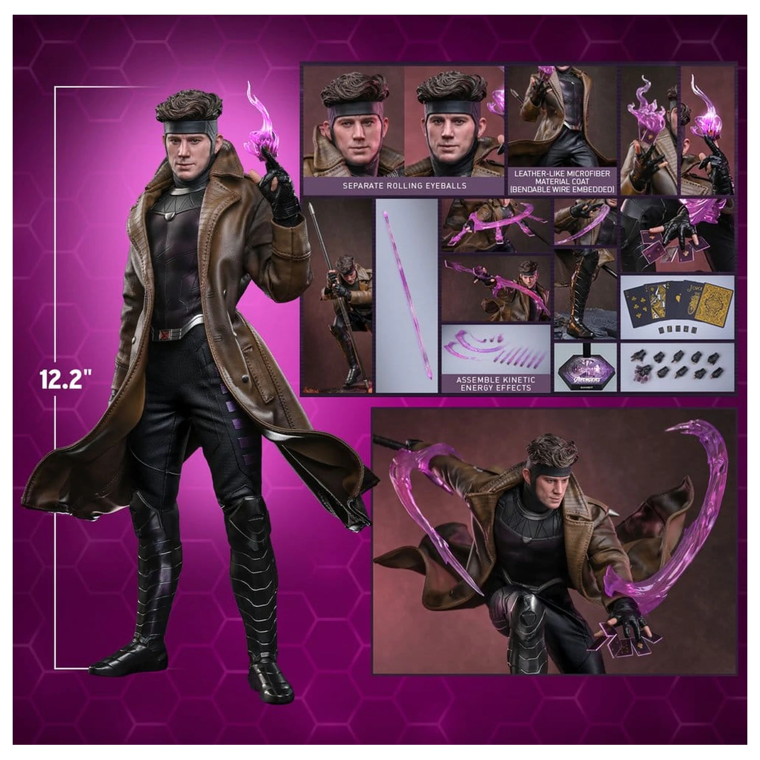 Avengers: Doomsday Movie Masterpiece akčná figúrka 1/6 Gambit 31 cm produktová fotografia