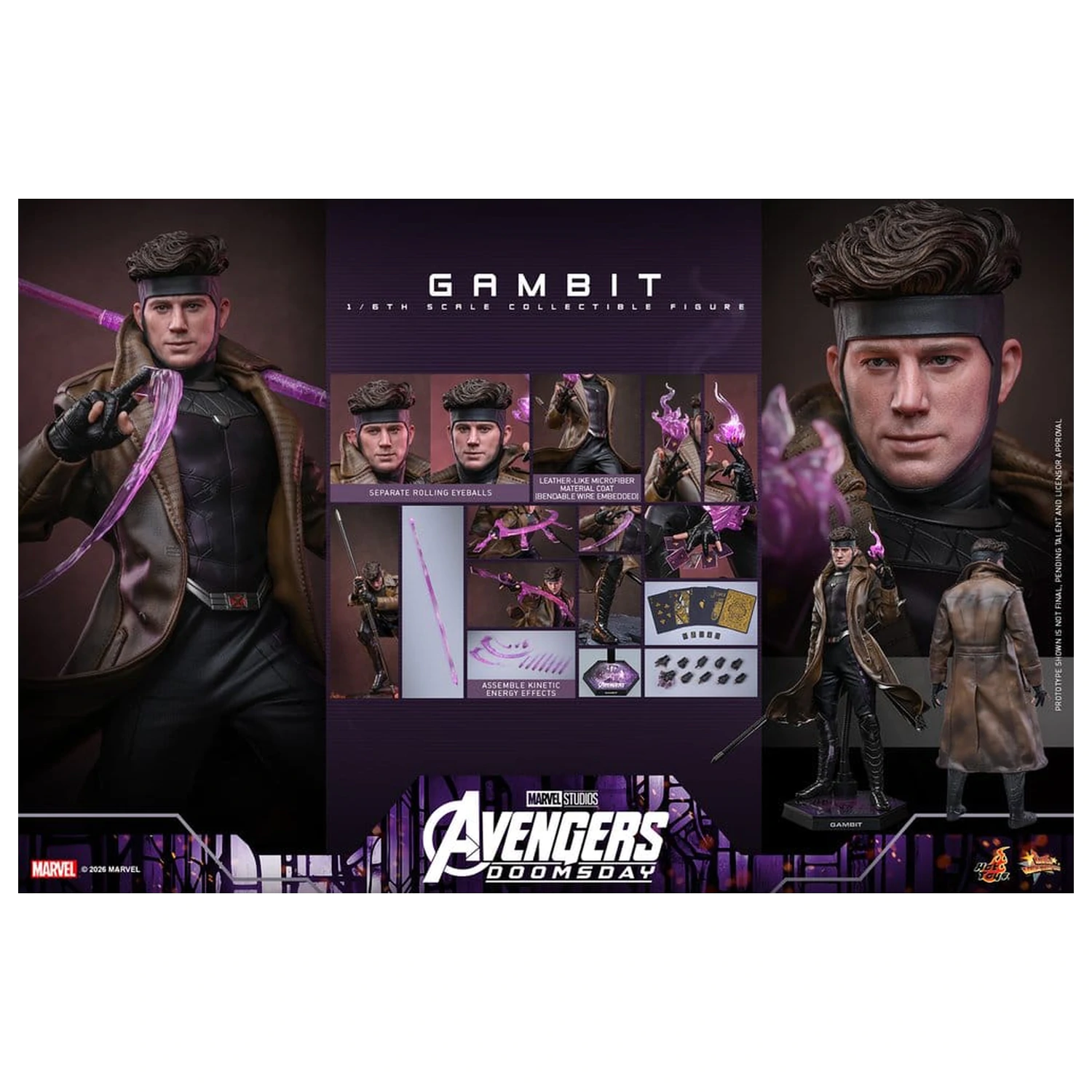 Avengers: Doomsday Movie Masterpiece akčná figúrka 1/6 Gambit 31 cm produktová fotografia