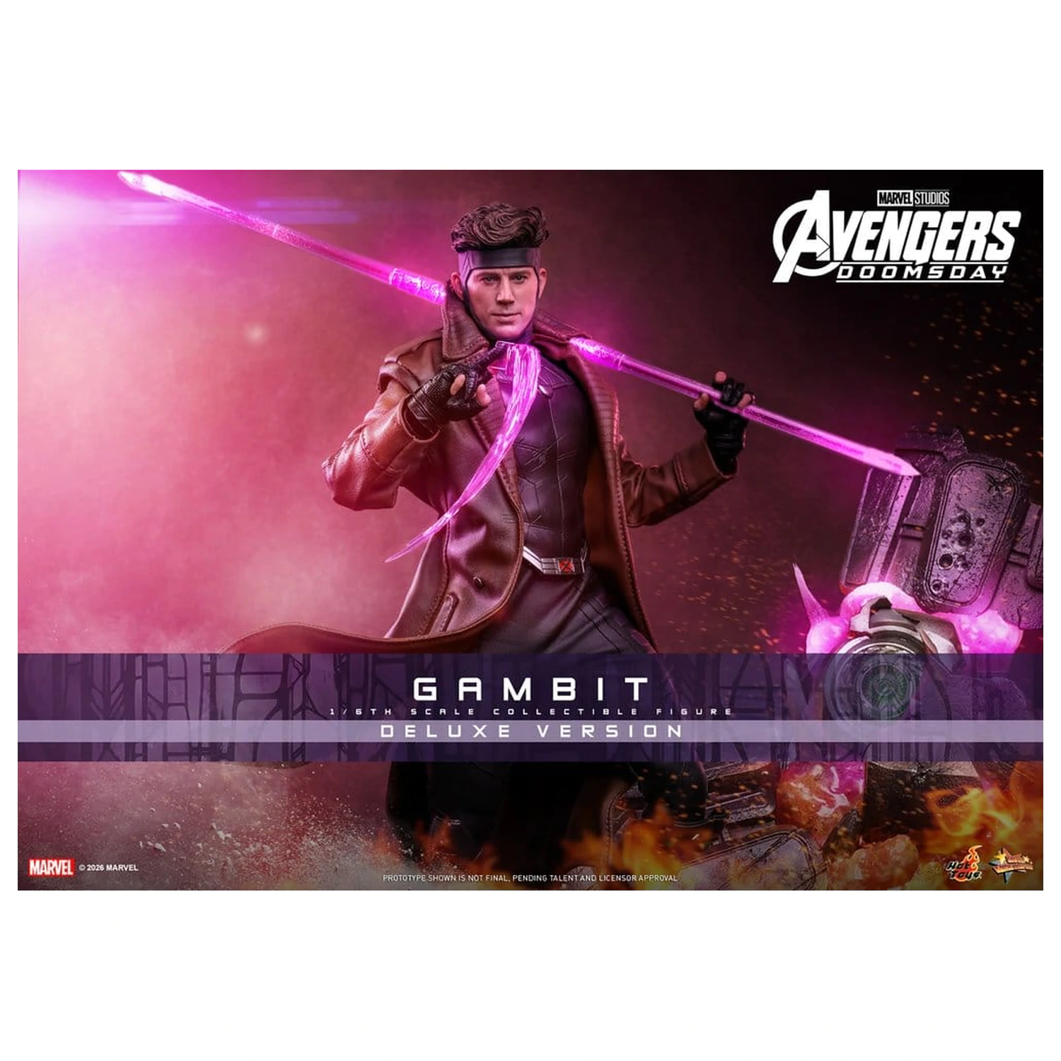 Avengers: Doomsday Movie Masterpiece akčná figúrka 1/6 Gambit (Deluxe Version) 31 cm produktová fotografia
