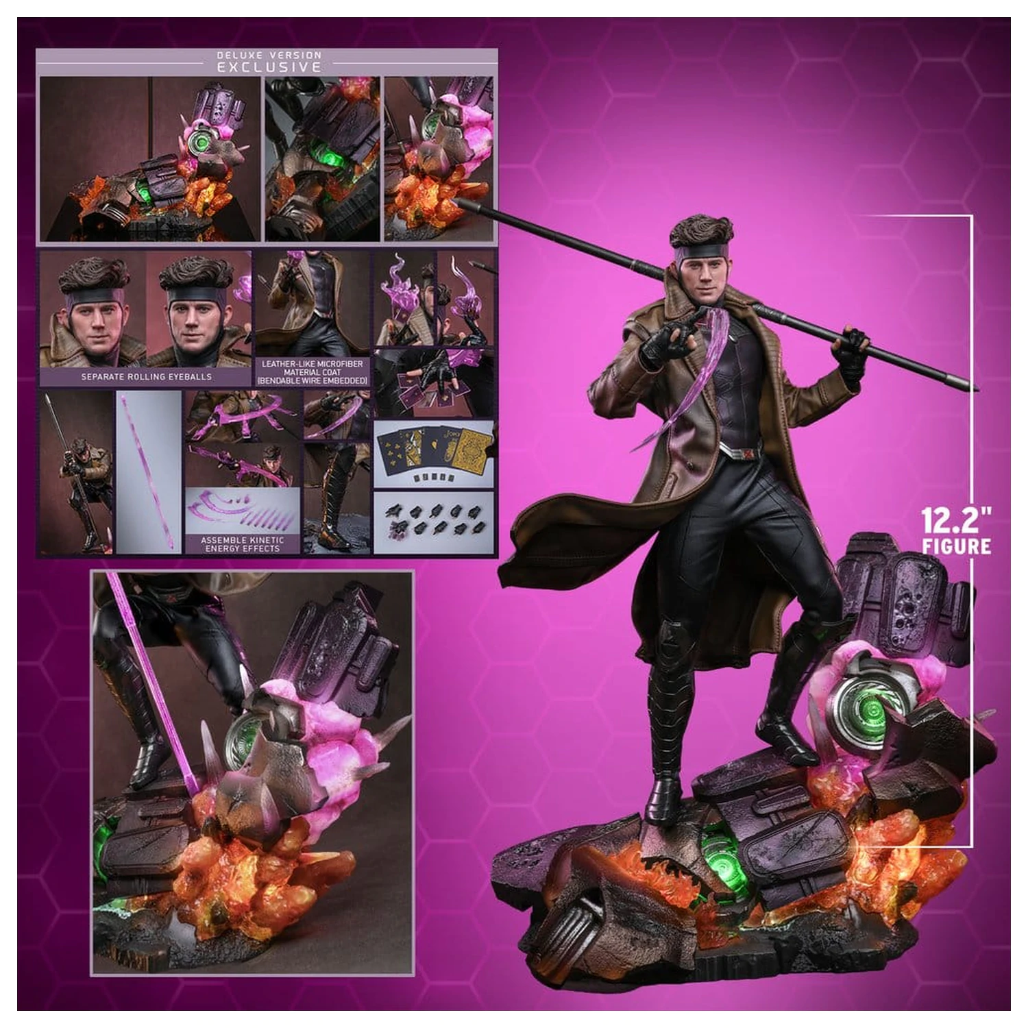 Avengers: Doomsday Movie Masterpiece akčná figúrka 1/6 Gambit (Deluxe Version) 31 cm produktová fotografia