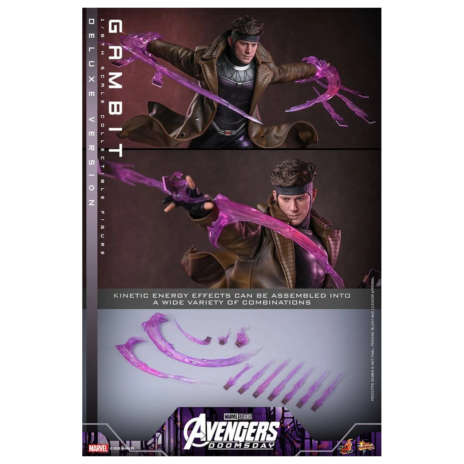 Avengers: Doomsday Movie Masterpiece akčná figúrka 1/6 Gambit (Deluxe Version) 31 cm produktová fotografia