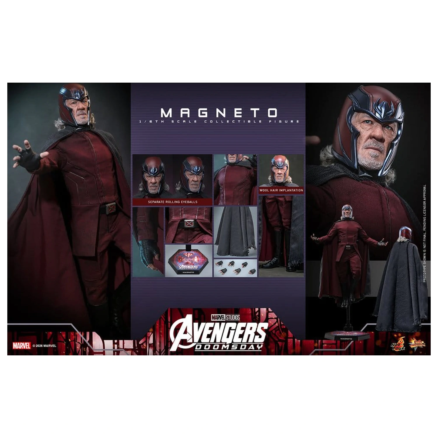 Avengers: Doomsday Movie Masterpiece akčná figúrka 1/6 Magneto 30 cm produktová fotografia