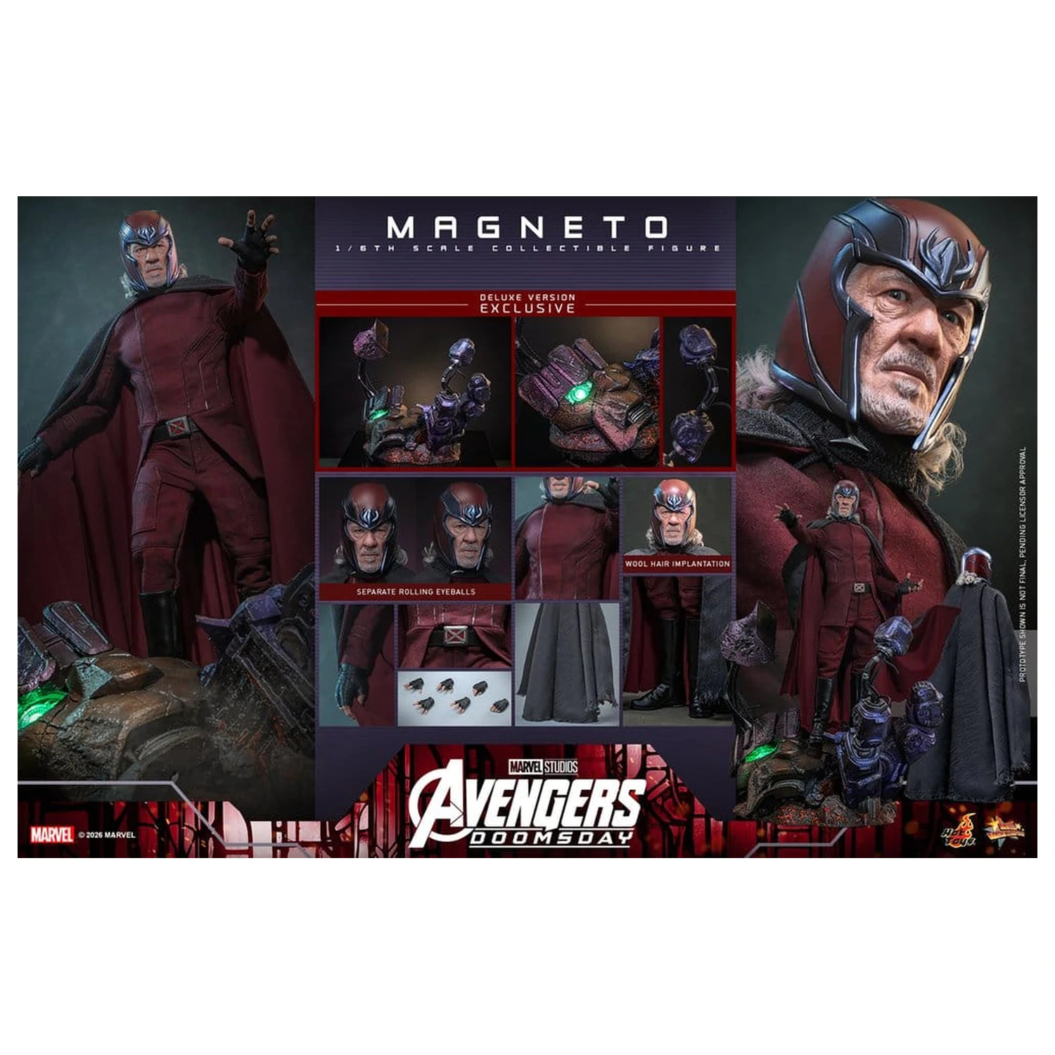 Avengers: Doomsday Movie Masterpiece akčná figúrka 1/6 Magneto (Deluxe Version) 30 cm produktová fotografia