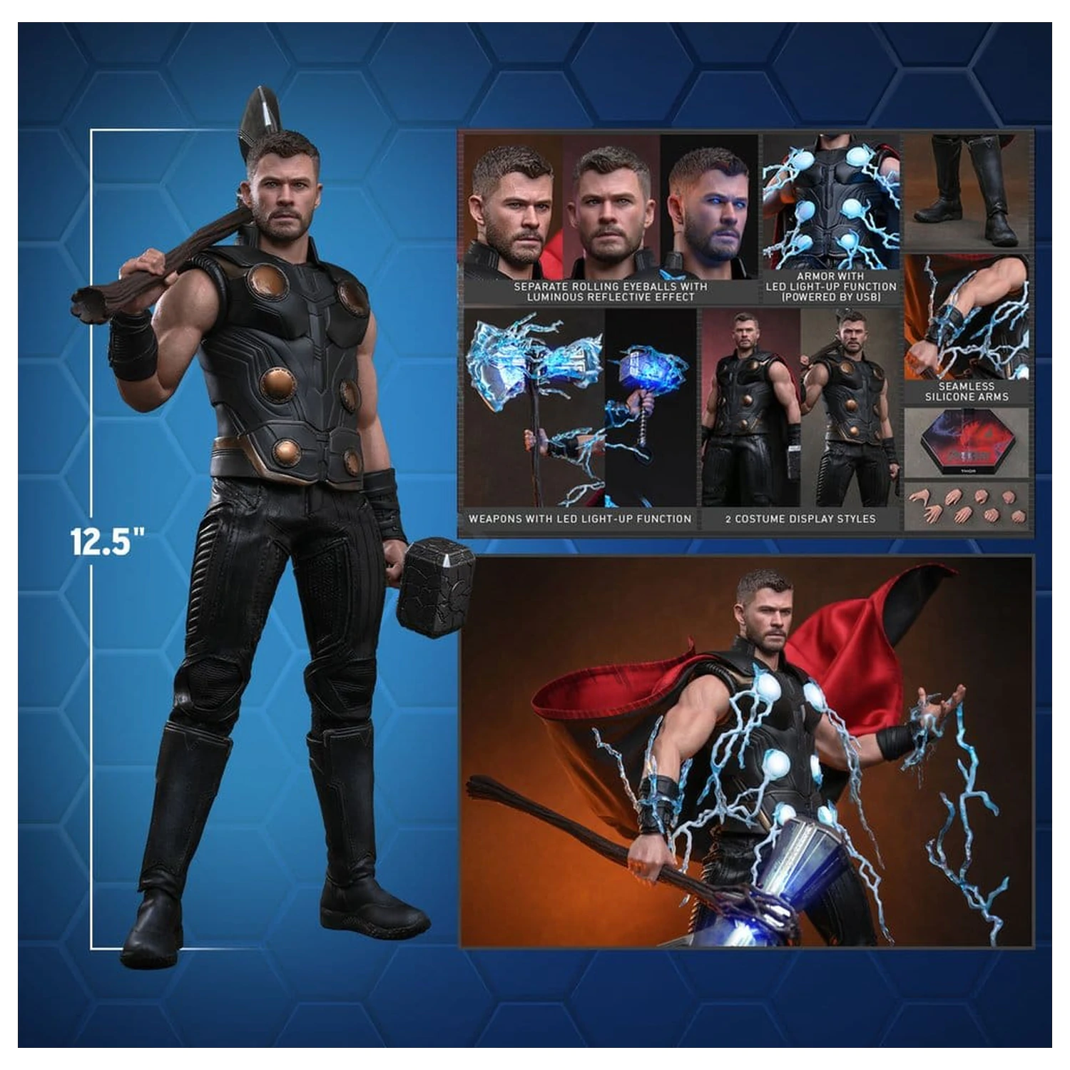 Avengers: Doomsday Movie Masterpiece akčná figúrka 1/6 Thor 32 cm produktová fotografia