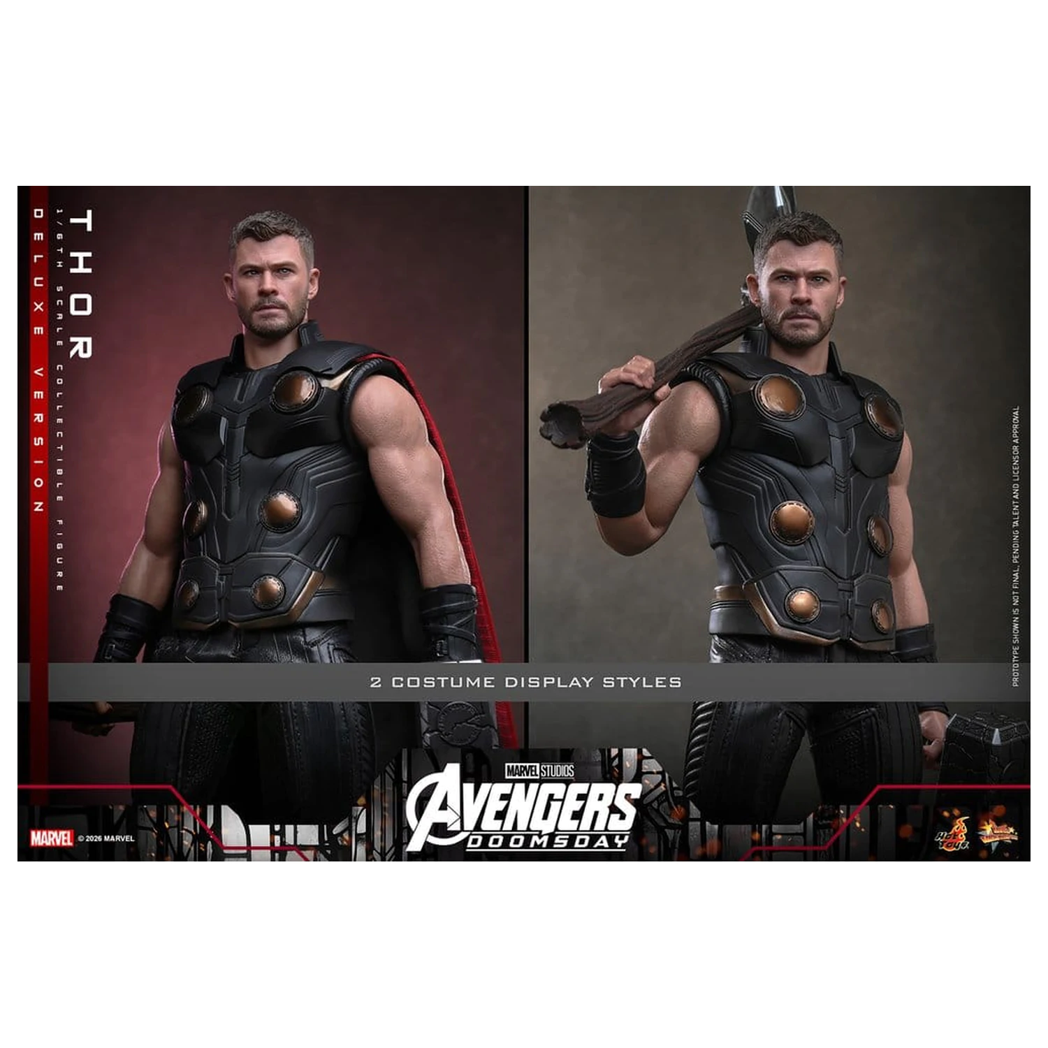 Avengers: Doomsday Movie Masterpiece akčná figúrka 1/6 Thor (Deluxe Version) 32 cm produktová fotografia