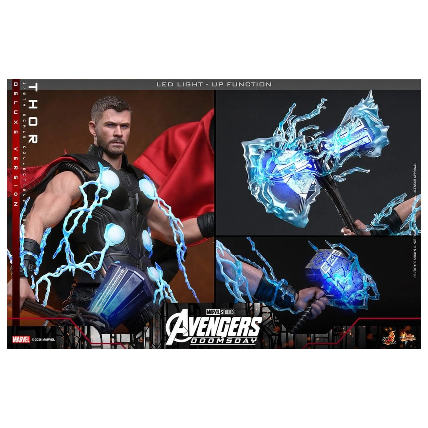 Avengers: Doomsday Movie Masterpiece akčná figúrka 1/6 Thor (Deluxe Version) 32 cm produktová fotografia