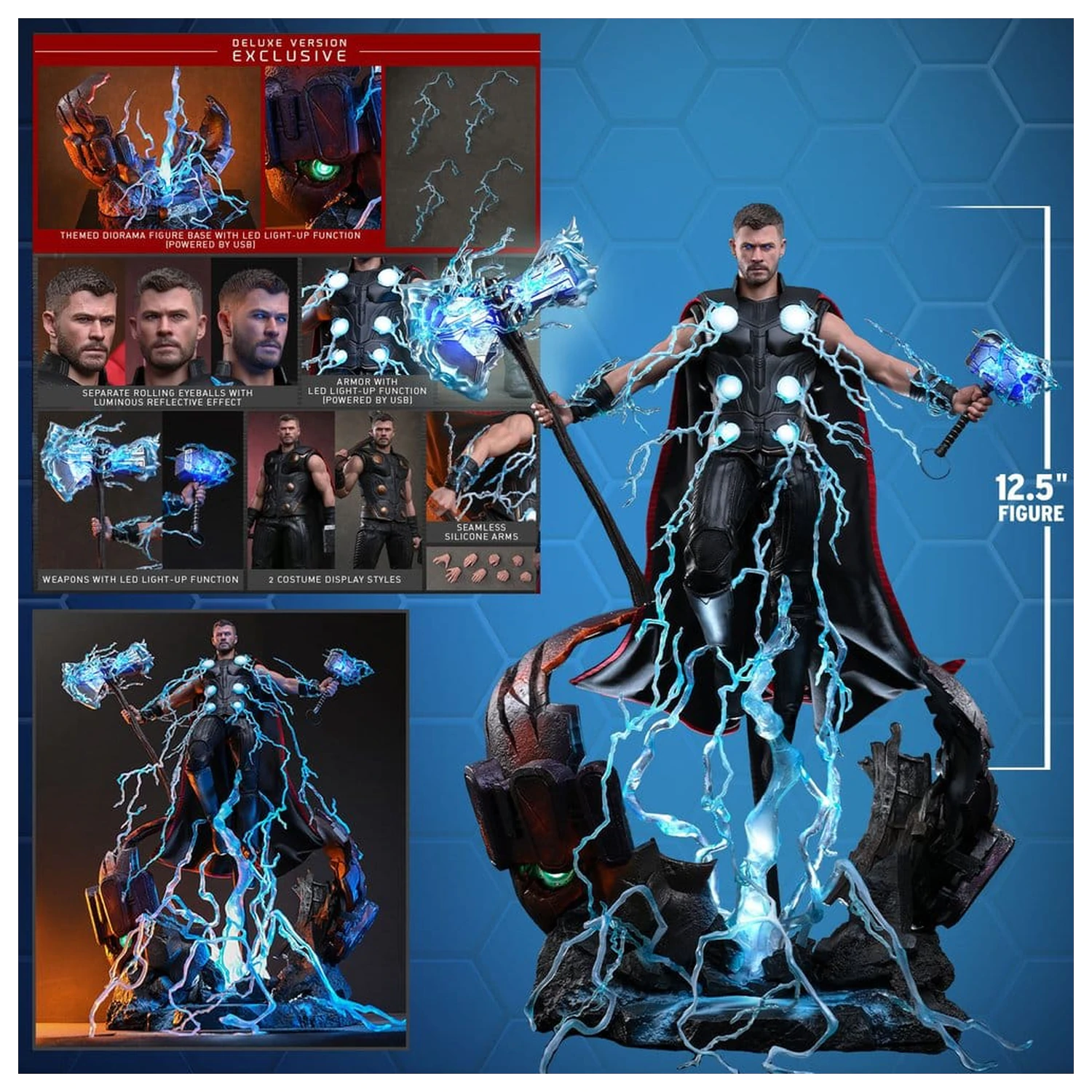 Avengers: Doomsday Movie Masterpiece akčná figúrka 1/6 Thor (Deluxe Version) 32 cm produktová fotografia
