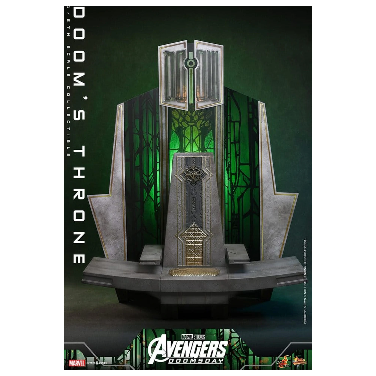 Avengers: Doomsday Movie Masterpiece Akčná figúrka Príslušenstvo 1/6 Doom's Throne 33 cm produktová fotografia