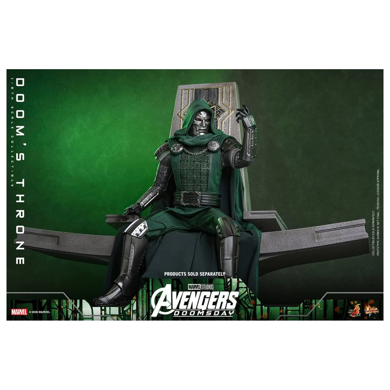 Avengers: Doomsday Movie Masterpiece Akčná figúrka Príslušenstvo 1/6 Doom's Throne 33 cm produktová fotografia