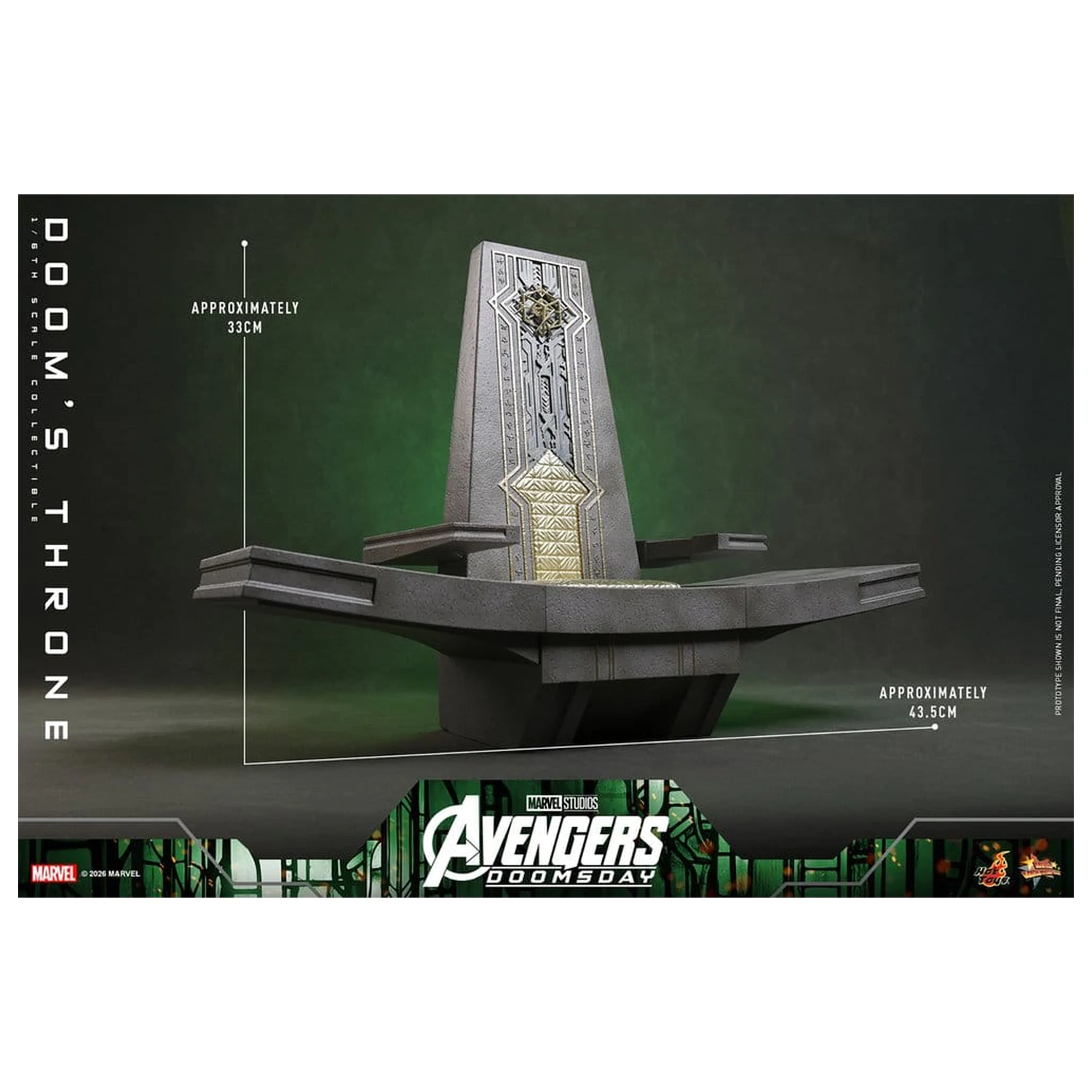 Avengers: Doomsday Movie Masterpiece Akčná figúrka Príslušenstvo 1/6 Doom's Throne 33 cm produktová fotografia