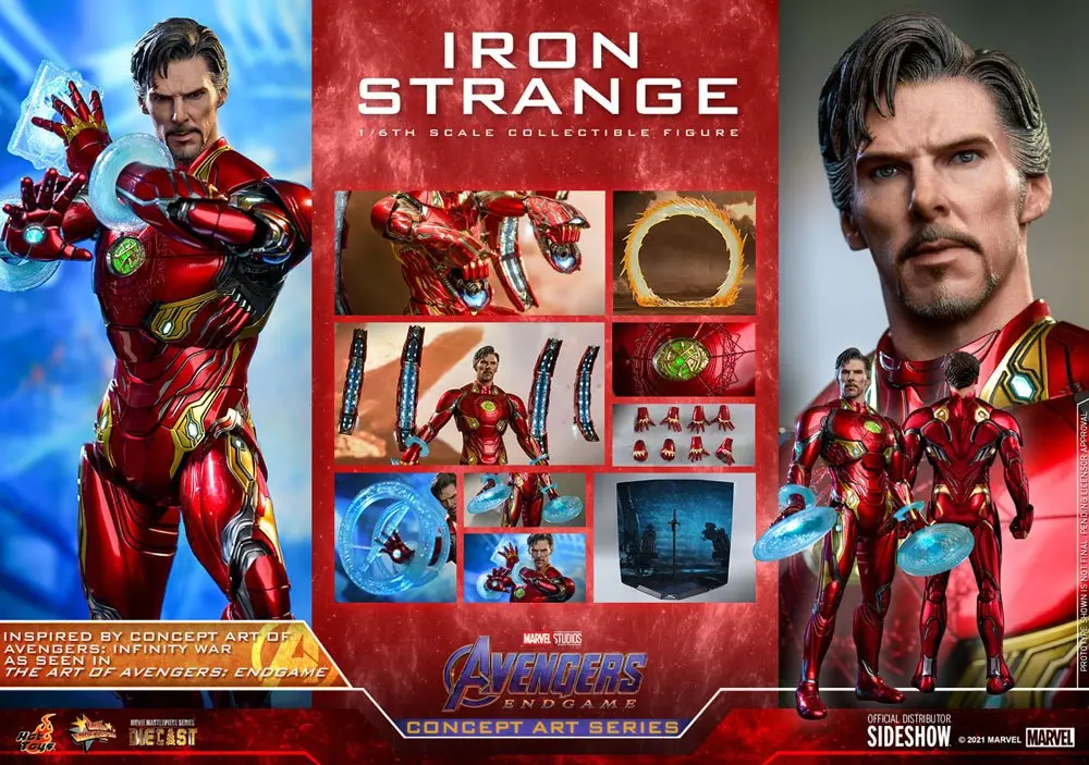 Avengers: Endgame Concept Art Series PVC Akčná figúrka 1/6 Iron Strange 32 cm termékfotó