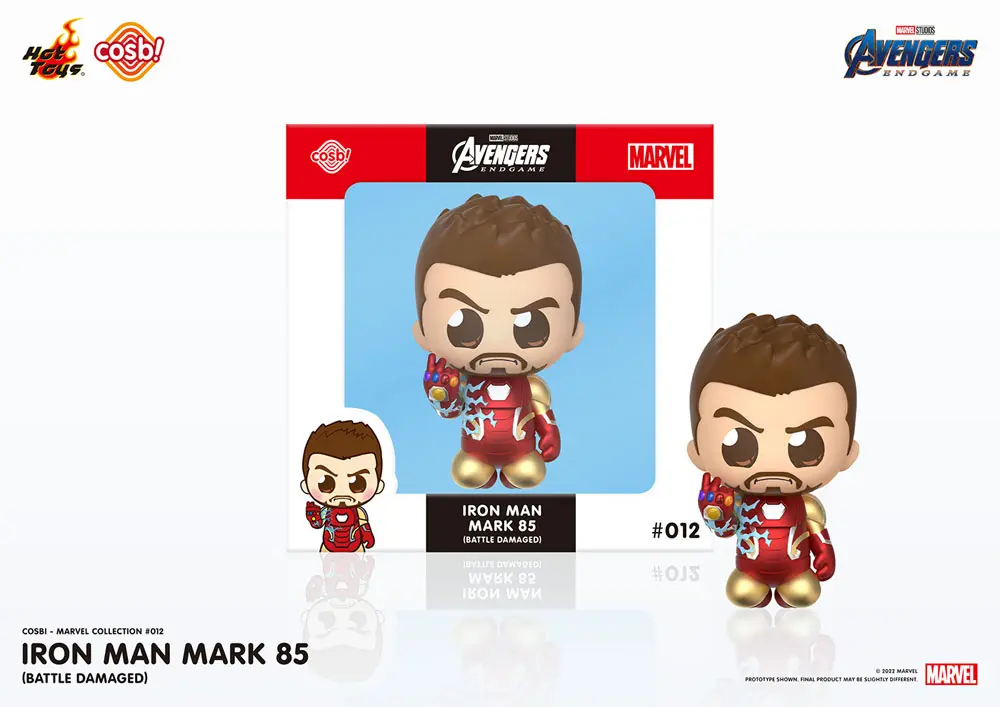 Avengers: Endgame Cosbi Mini figúrka Iron Man Mark 85 (Battle) 8 cm termékfotó