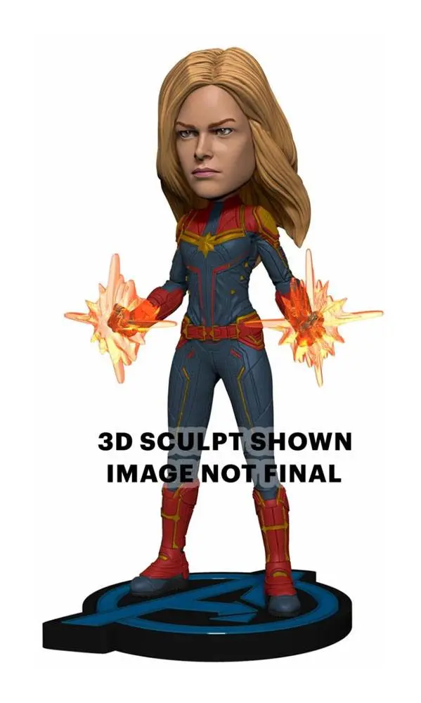 Avengers: Endgame Head Knocker Bobble-Head Captain Marvel 20 cm termékfotó