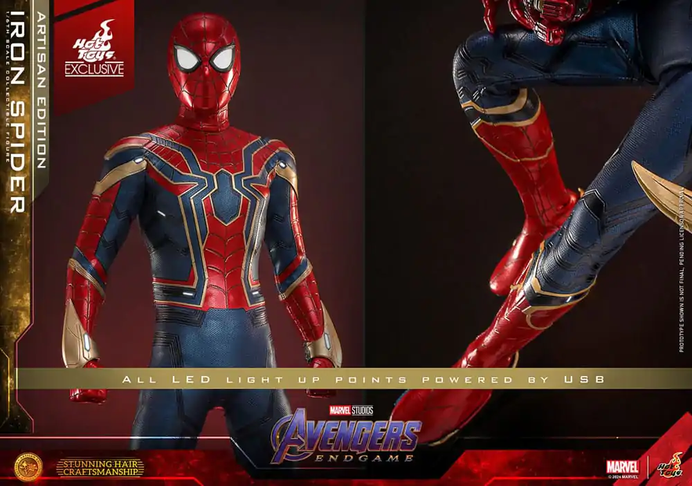 Avengers: Endgame Movie Masterpiece Akčná figúrka 1/6 Iron Spider Artisan Edition 28 cm produktová fotografia