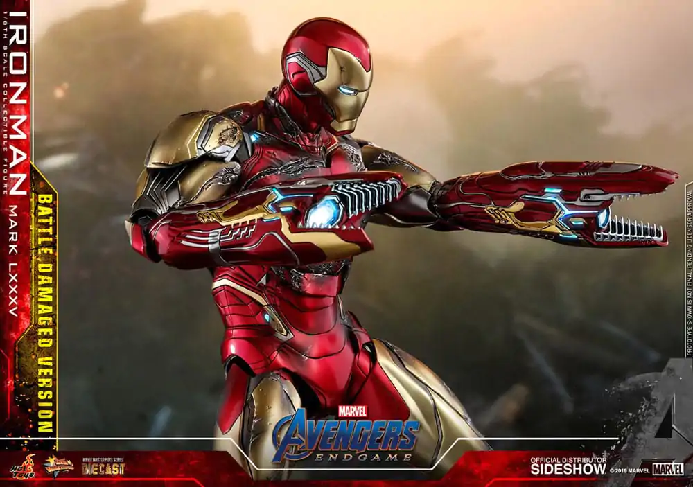 Avengers: Endgame Movie Masterpiece Diecast Akčná figúrka 1/6 Iron Man Mark LXXXV (Battle Damaged Version) Special Edition 32 cm produktová fotografia