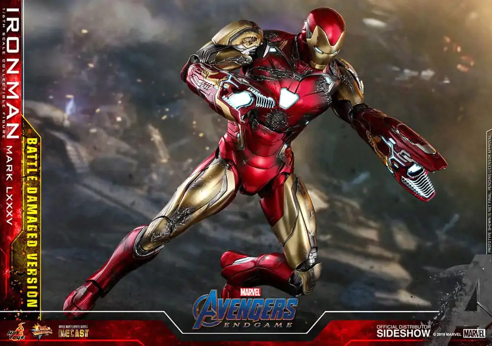 Avengers: Endgame Movie Masterpiece Diecast Akčná figúrka 1/6 Iron Man Mark LXXXV (Battle Damaged Version) Special Edition 32 cm produktová fotografia