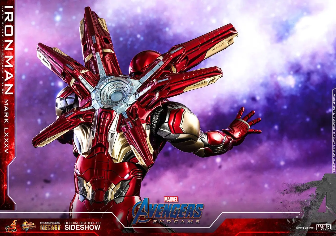 Avengers: Endgame Movie Masterpiece Series Diecast Akčná figúrka 1/6 Iron Man Mark LXXXV 32 cm termékfotó