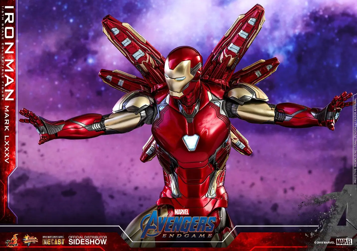 Avengers: Endgame Movie Masterpiece Series Diecast Akčná figúrka 1/6 Iron Man Mark LXXXV 32 cm termékfotó