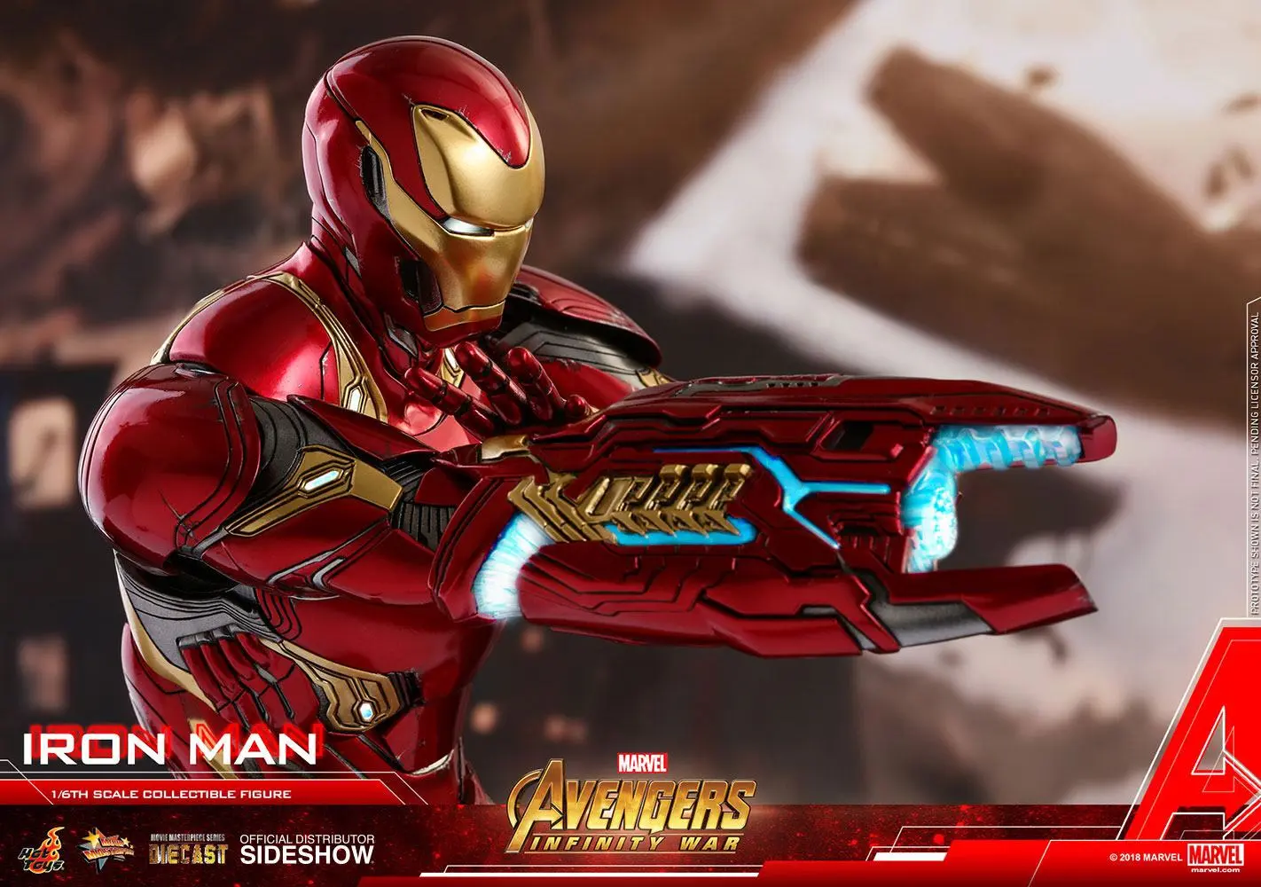 Avengers Infinity War Diecast Movie Masterpiece Akčná figúrka 1/6 Iron Man 32 cm termékfotó