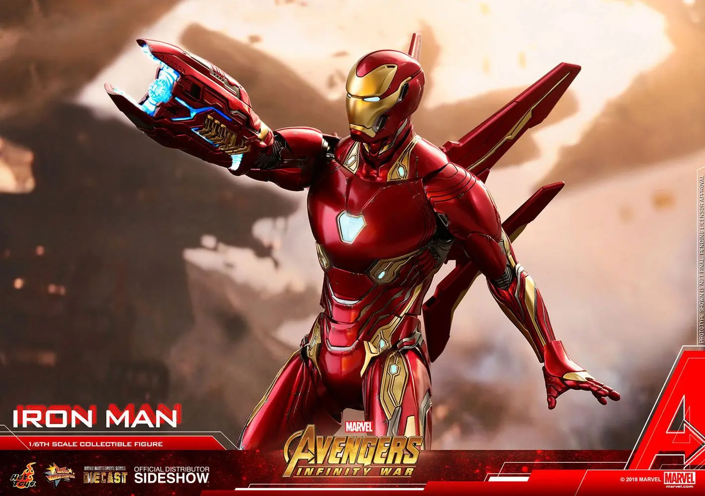 Avengers Infinity War Diecast Movie Masterpiece Akčná figúrka 1/6 Iron Man 32 cm termékfotó