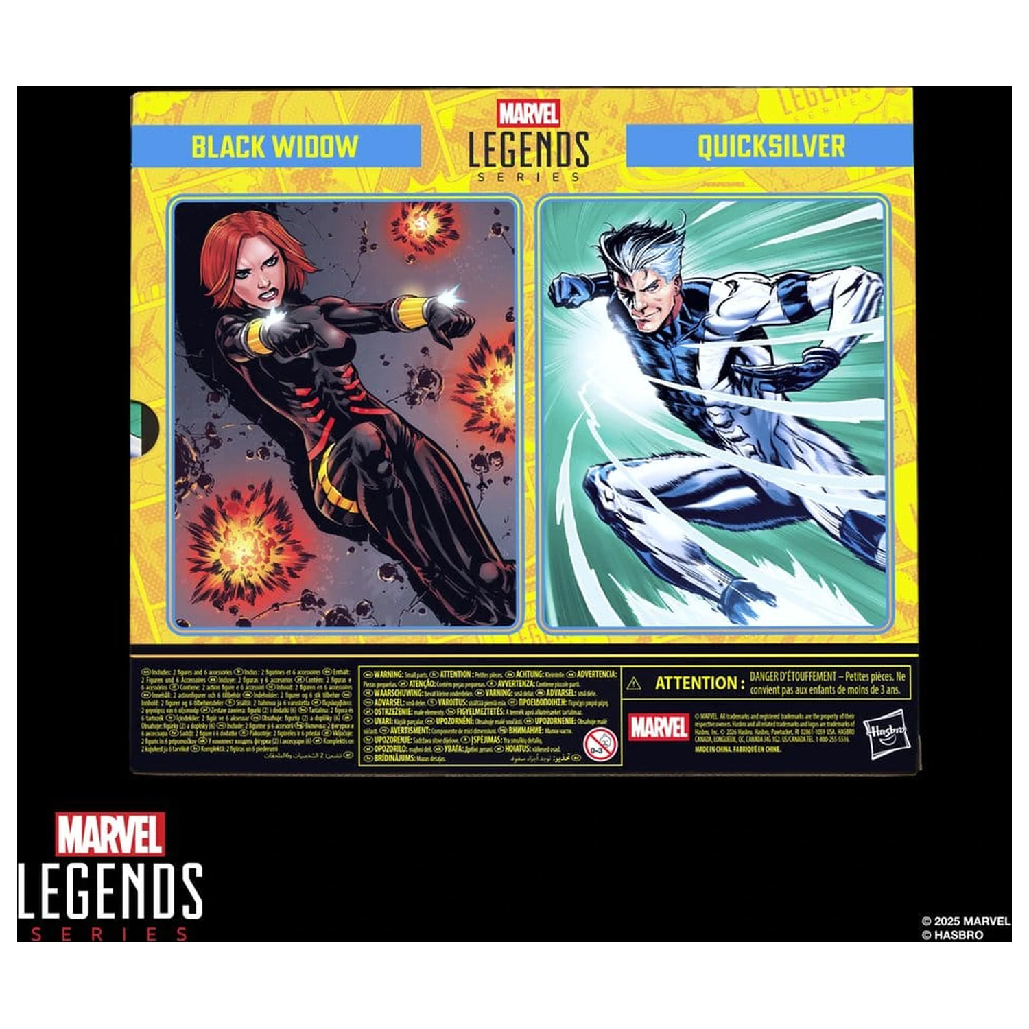 Avengers Marvel Legends Akčná figúrka 2-balenie Black Widow a Quicksilver 15 cm produktová fotografia