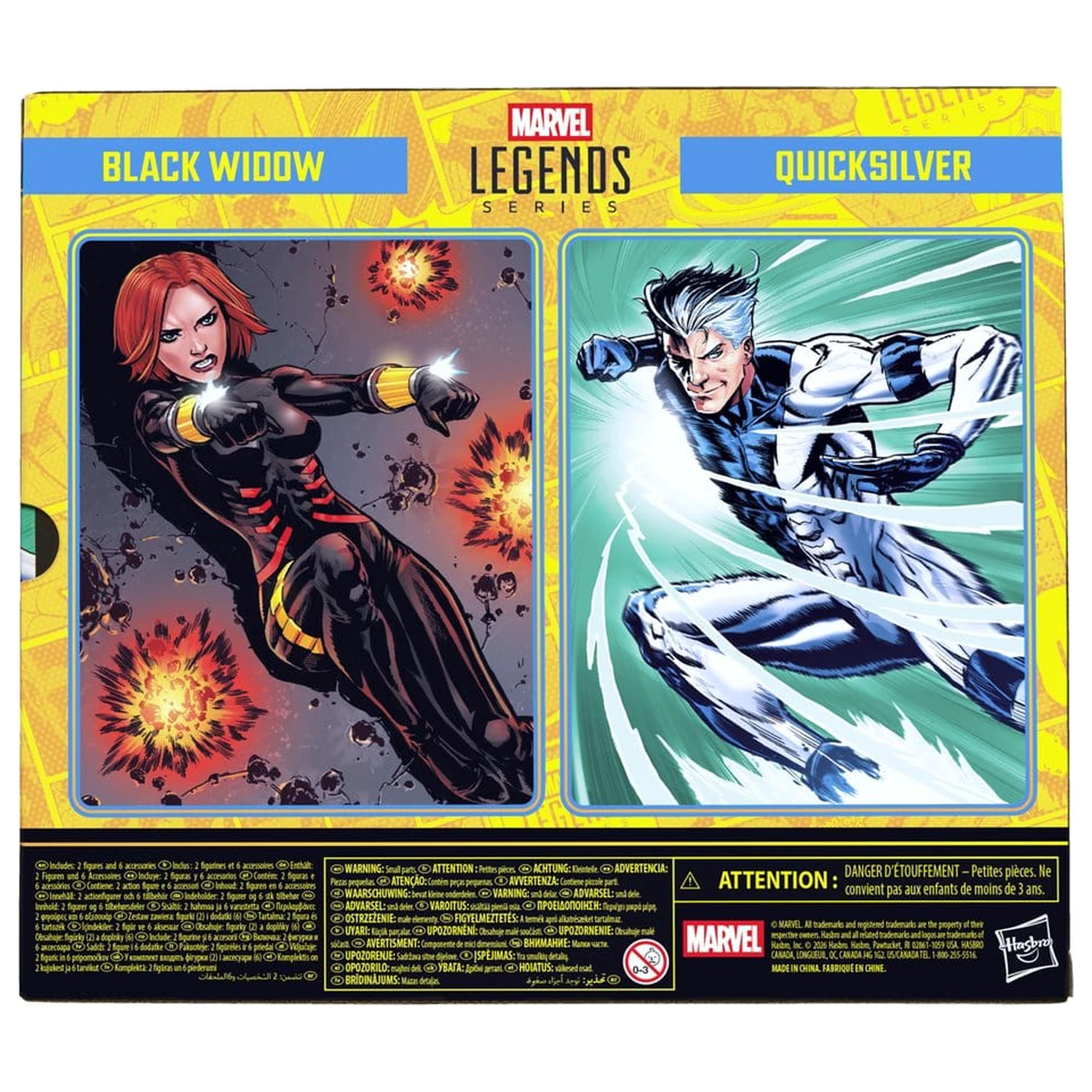 Avengers Marvel Legends Akčná figúrka 2-balenie Black Widow a Quicksilver 15 cm produktová fotografia