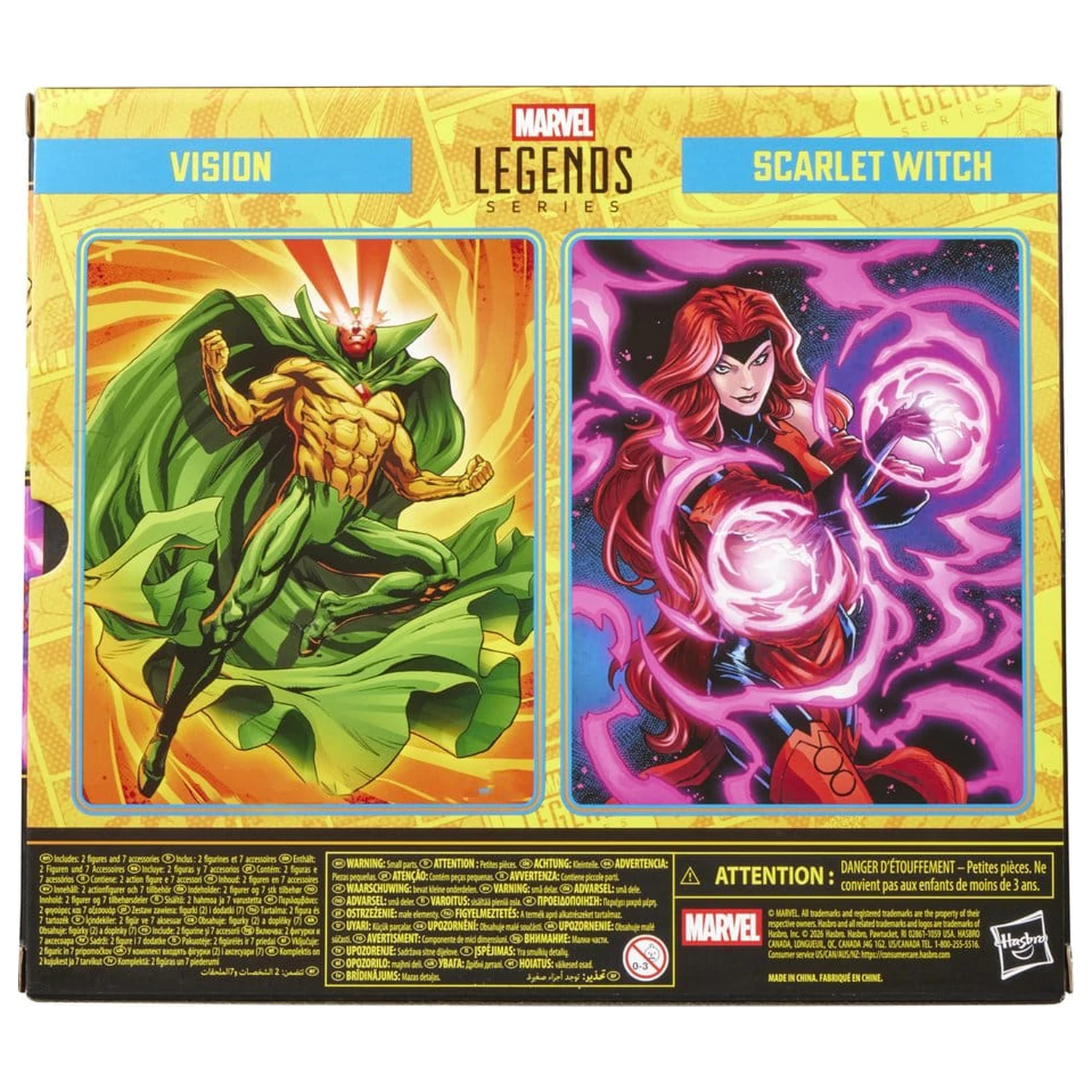 Avengers Marvel Legends akčná figúrka 2-balenie Vision a Scarlet Witch 15 cm produktová fotografia