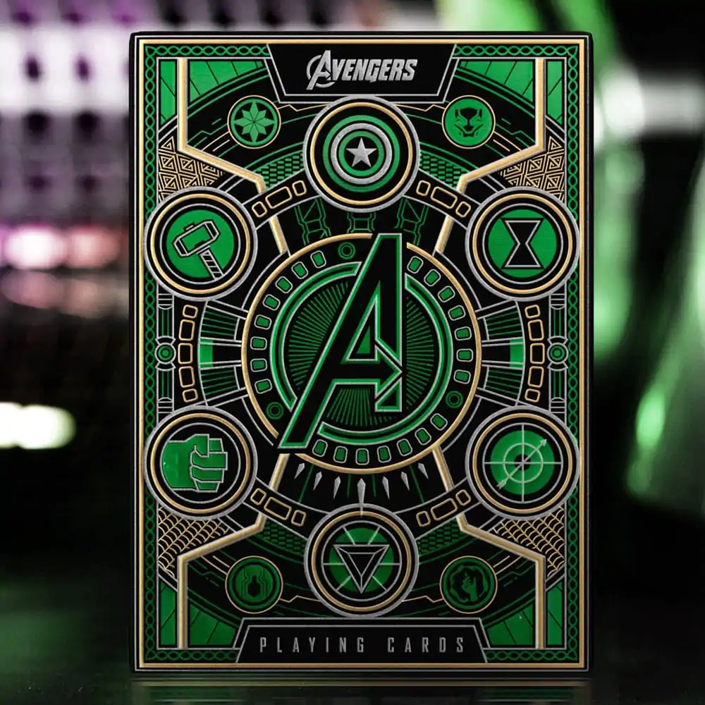 Avengers - The Infinity Saga hracie karty Green Version produktová fotografia