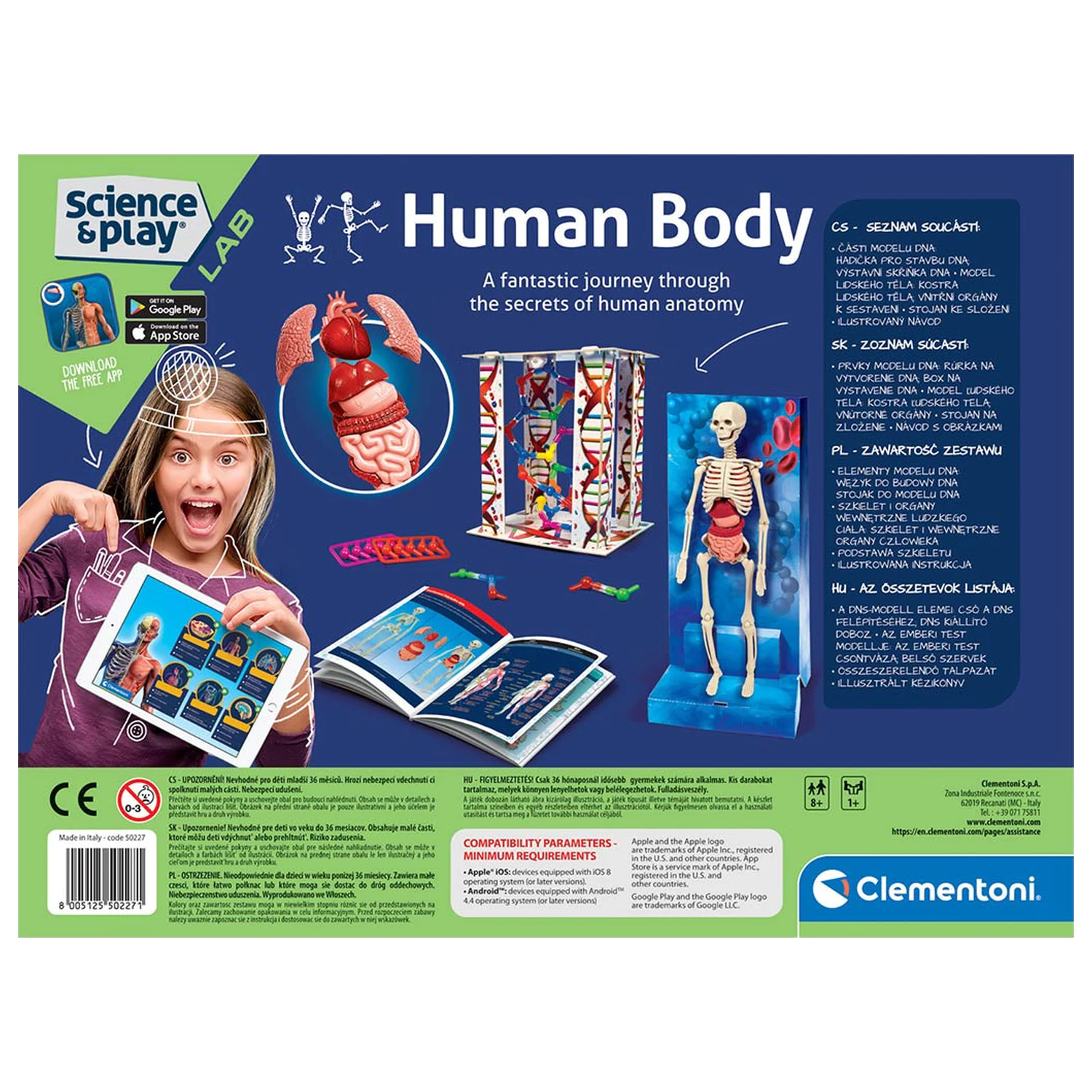 Vedecká súprava "The Human Body Inside You" na hranie produktová fotografia