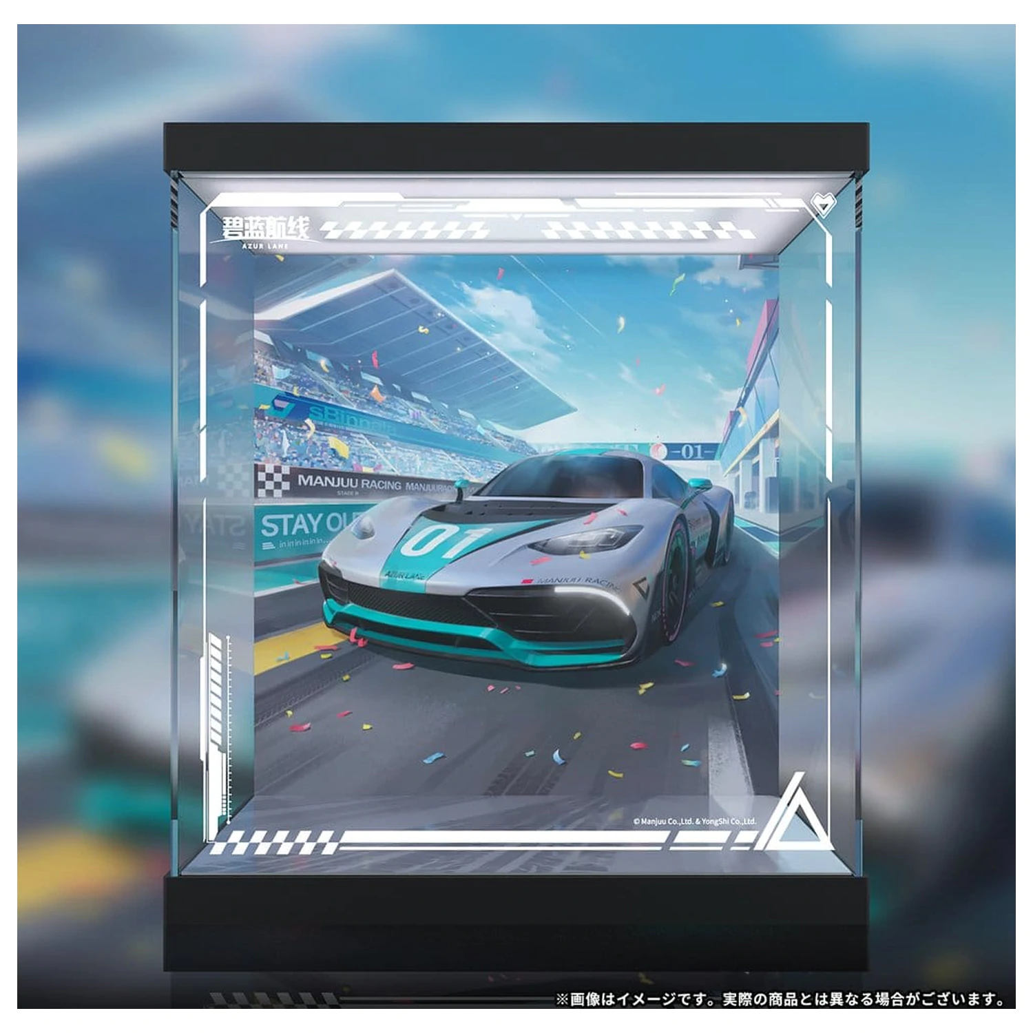 Azur Lane Akrylová LED vitrína pre Shinano Moonlit Chrome Ver. 30 x 34 cm produktová fotografia