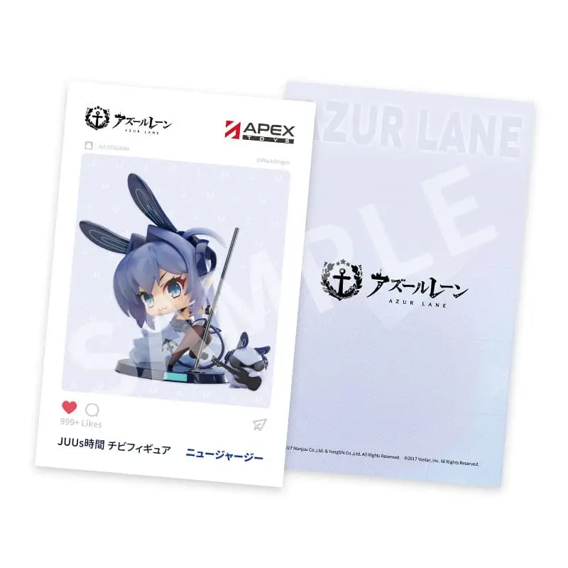 Azur Lane PVC soška deformed JUUs Time Chibi New Jersey 8 cm termékfotó