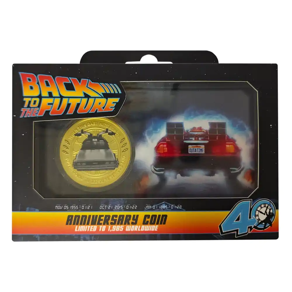 Back To The Future Zberateľská minca 40. výročie Limitovaná edícia produktová fotografia