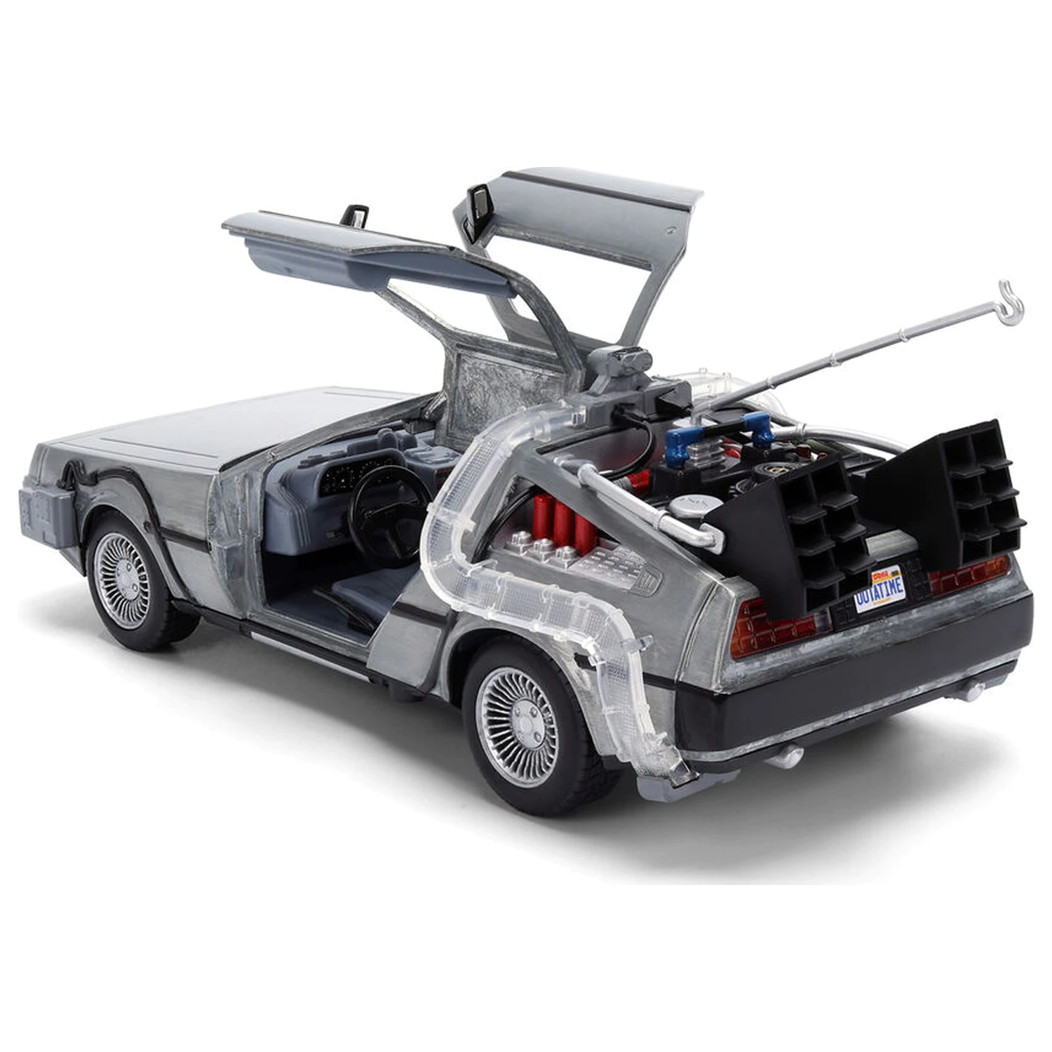 Back to the Future 40th Anniversary Time Machine Hollywood Rides DeLorean replika produktová fotografia