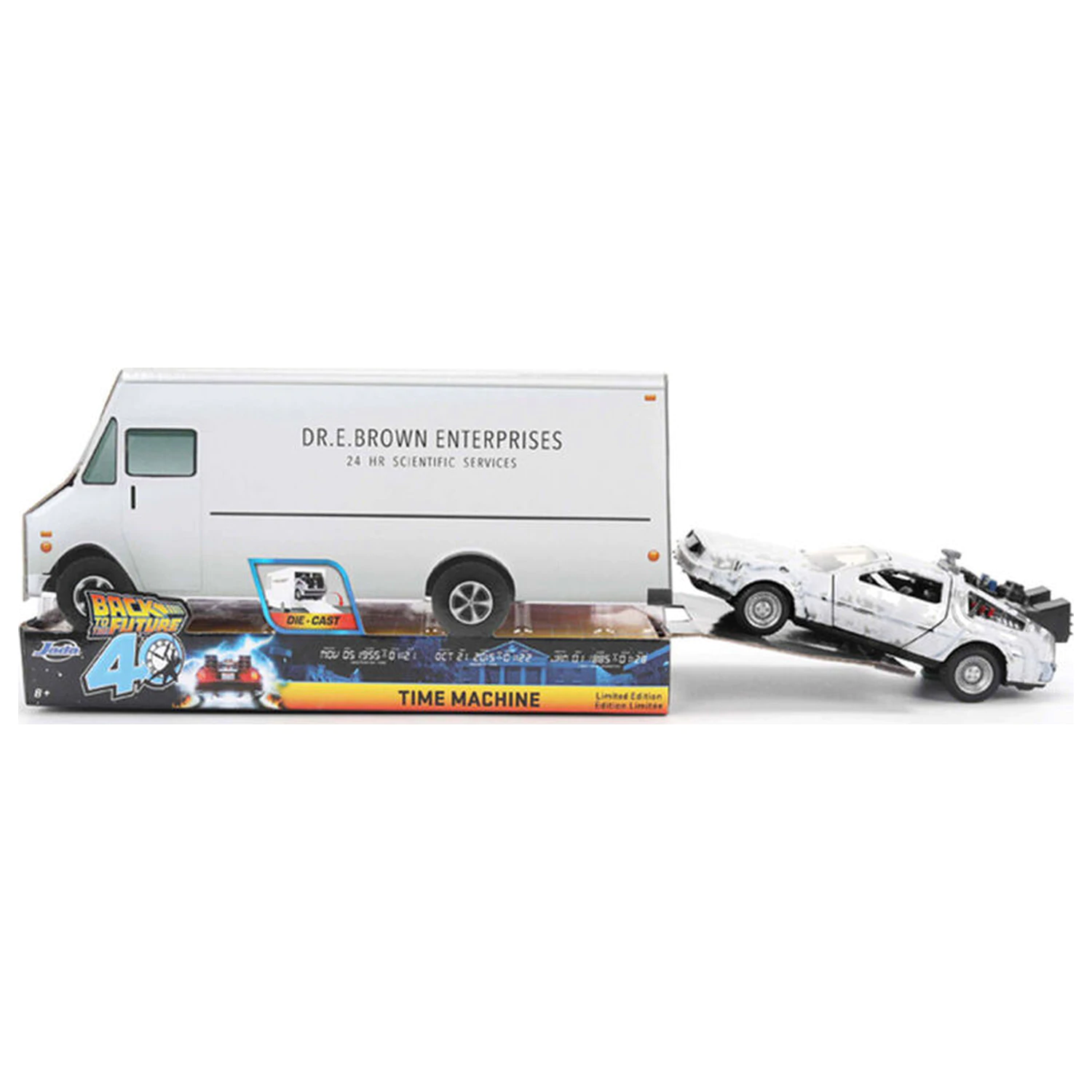 Back to the Future 40th Anniversary Time Machine Ice Effect DeLorean replika produktová fotografia