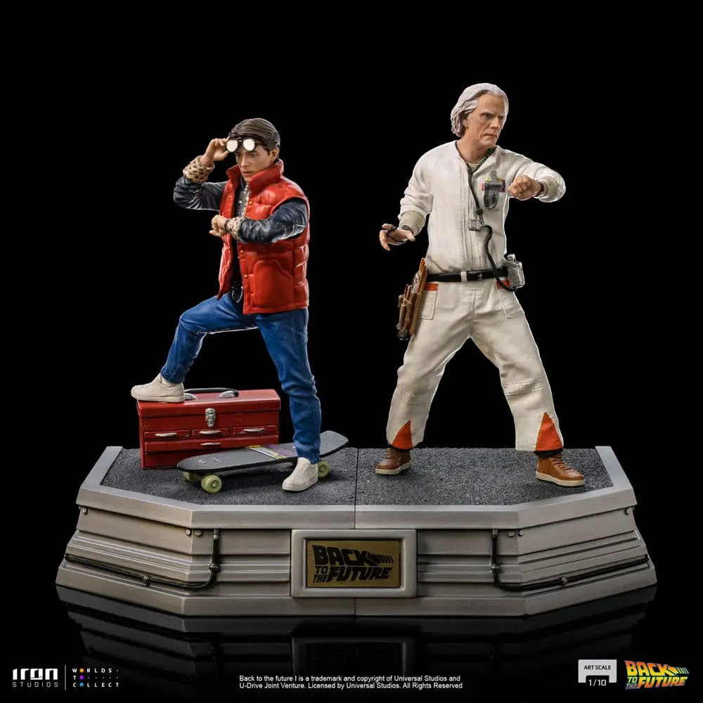 Back to the Future Art Scale Socha 1/10 Doc Brown 22 cm produktová fotografia