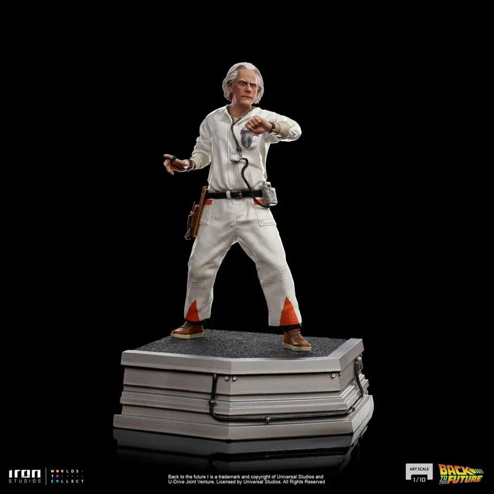 Back to the Future Art Scale Socha 1/10 Doc Brown 22 cm produktová fotografia