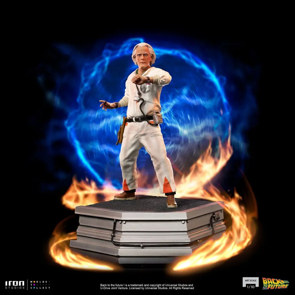 Back to the Future Art Scale Socha 1/10 Doc Brown 22 cm produktová fotografia