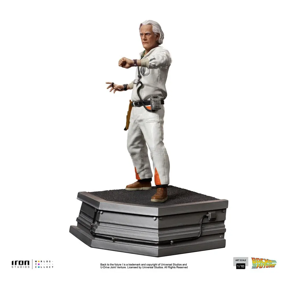Back to the Future Art Scale Socha 1/10 Doc Brown 22 cm produktová fotografia