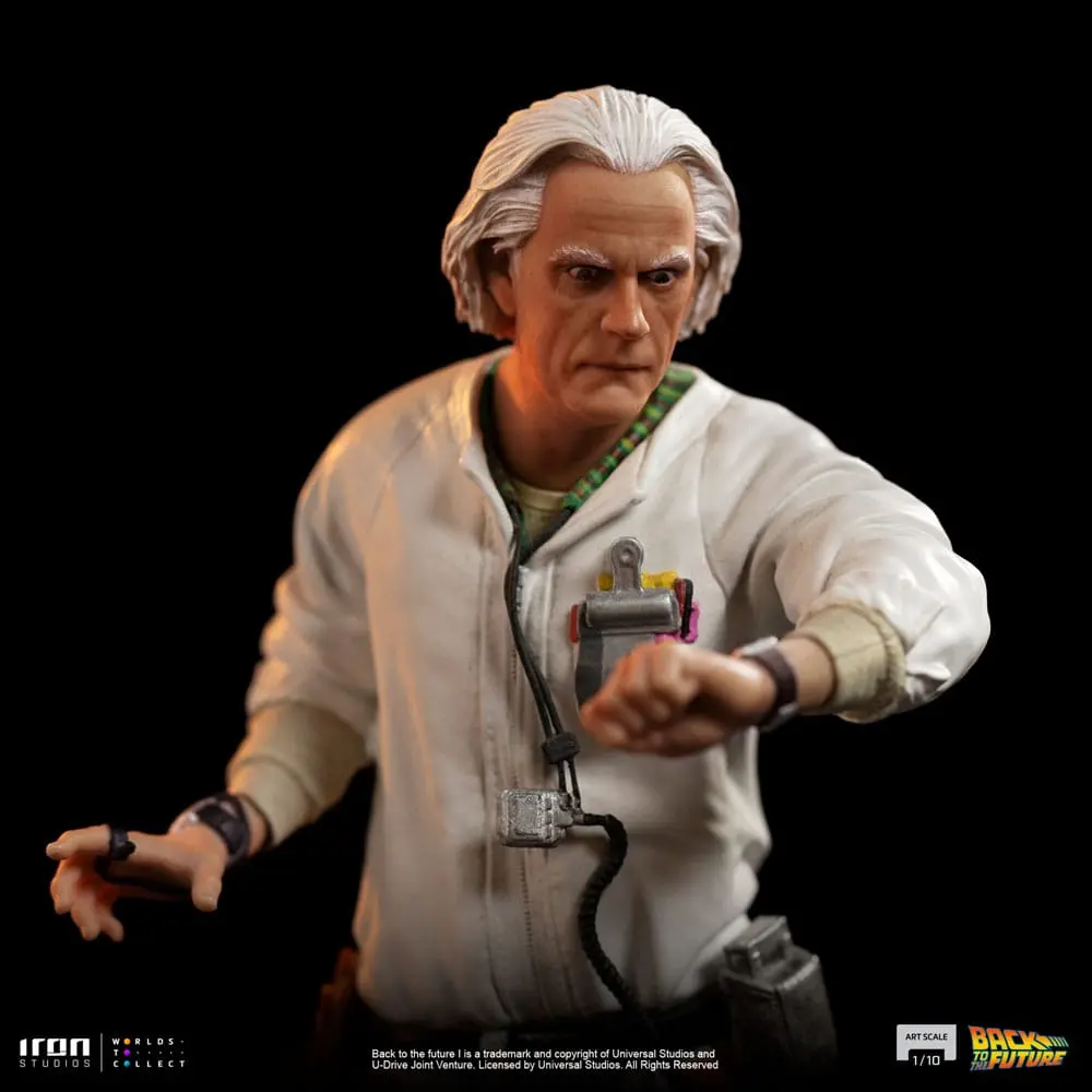 Back to the Future Art Scale Socha 1/10 Doc Brown 22 cm produktová fotografia