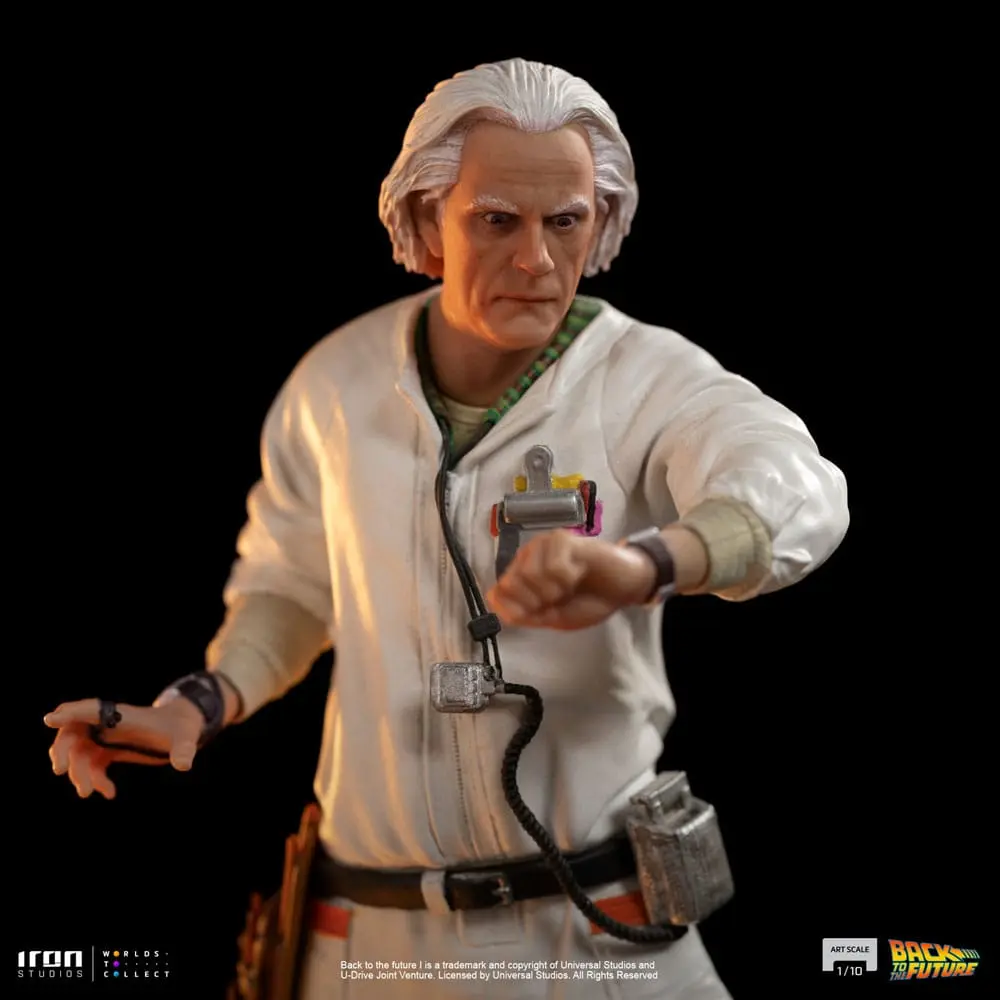 Back to the Future Art Scale Socha 1/10 Doc Brown 22 cm produktová fotografia