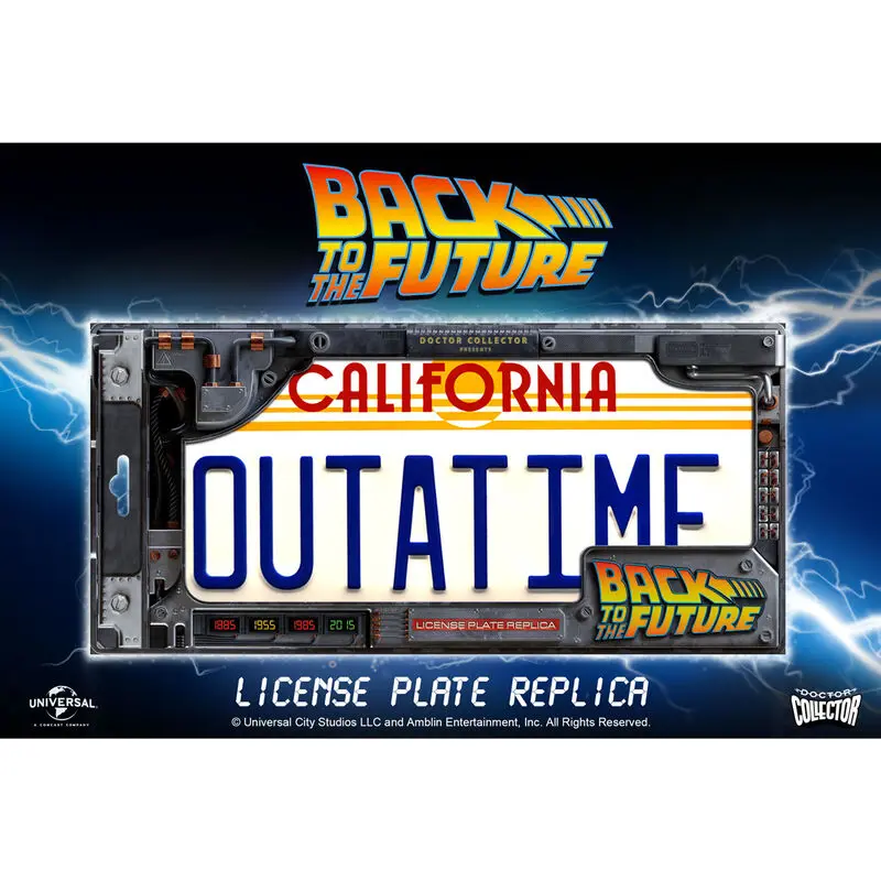 Back To The Future Replika 1/1 ´Outatime´ DeLorean ŠPZ termékfotó