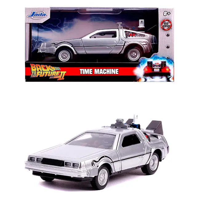 Back to The Future DeLorean Time Machine kovové auto produktová fotografia