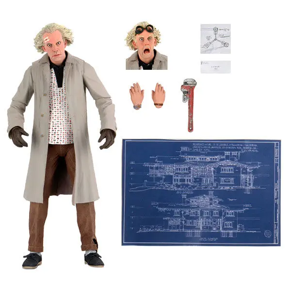 Back to the Future Doc Brown Ultimate figúrka 18 cm termékfotó