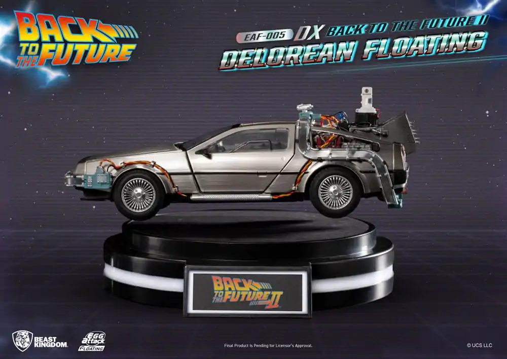 Back to the Future Egg Attack vznášajúca sa soška Back to the Future II DeLorean Deluxe Version 20 cm termékfotó