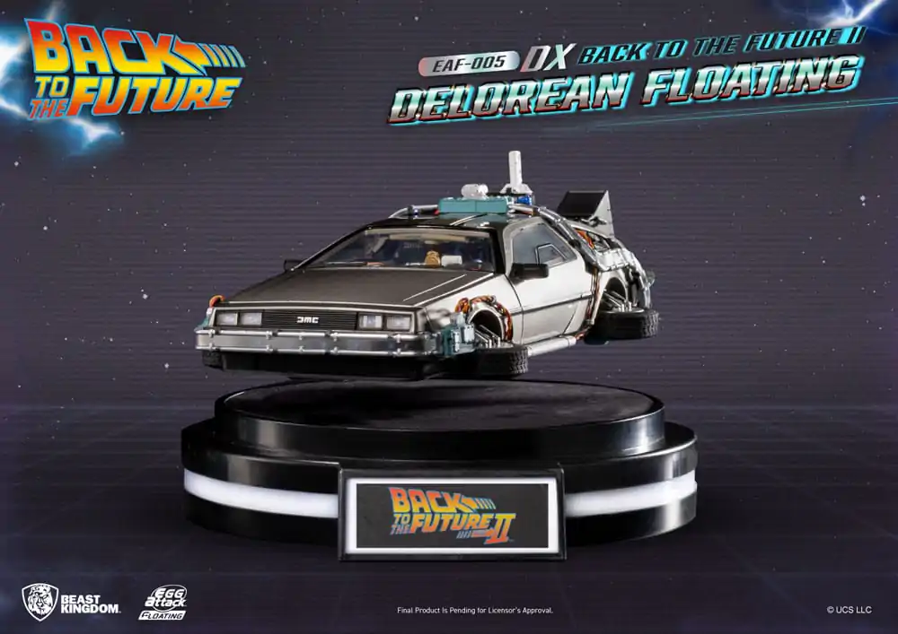 Back to the Future Egg Attack vznášajúca sa soška Back to the Future II DeLorean Deluxe Version 20 cm termékfotó