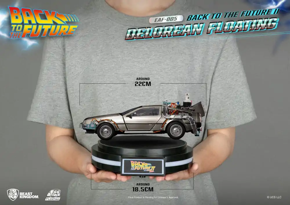 Back to the Future Egg Attack Floating Statue Back to the Future II DeLorean Standard Version 20 cm termékfotó