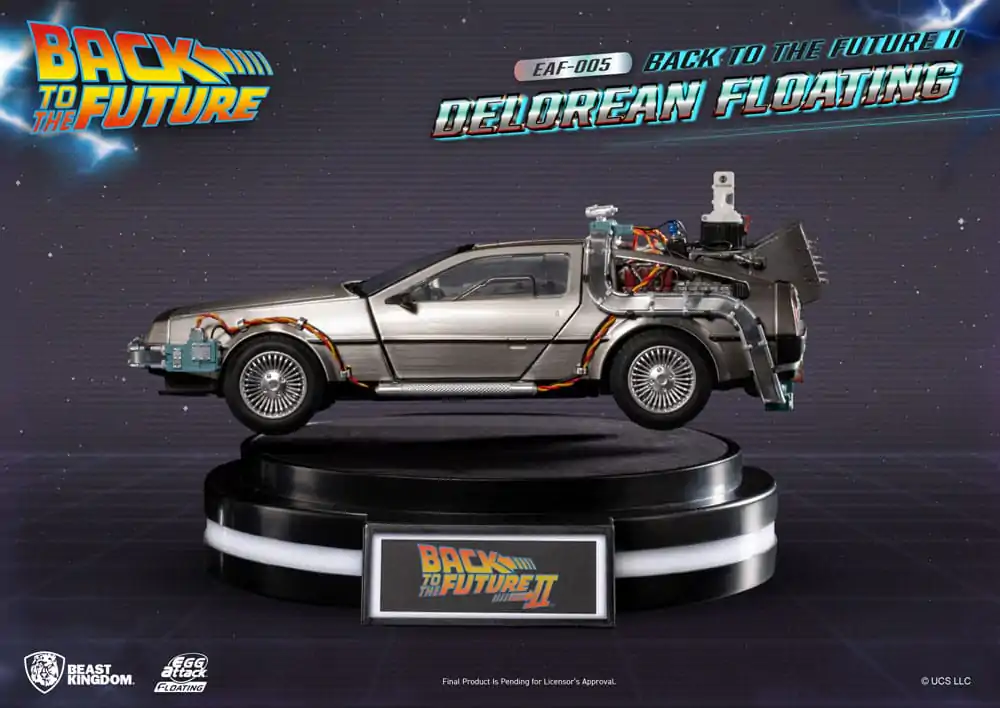 Back to the Future Egg Attack Floating Statue Back to the Future II DeLorean Standard Version 20 cm termékfotó