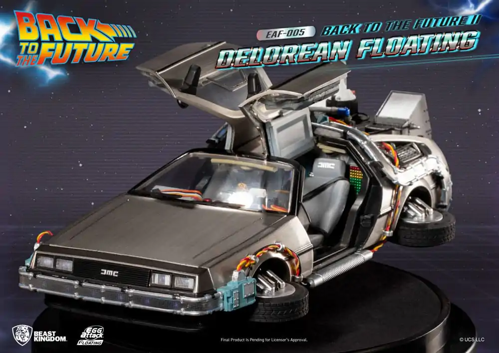 Back to the Future Egg Attack Floating Statue Back to the Future II DeLorean Standard Version 20 cm termékfotó