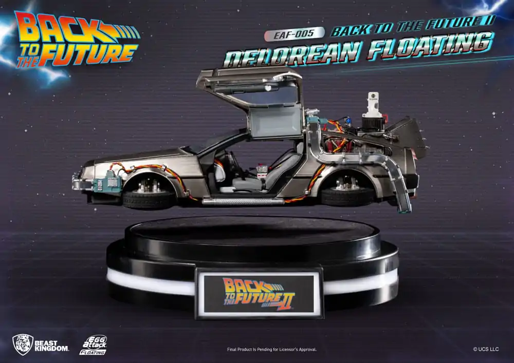 Back to the Future Egg Attack Floating Statue Back to the Future II DeLorean Standard Version 20 cm termékfotó