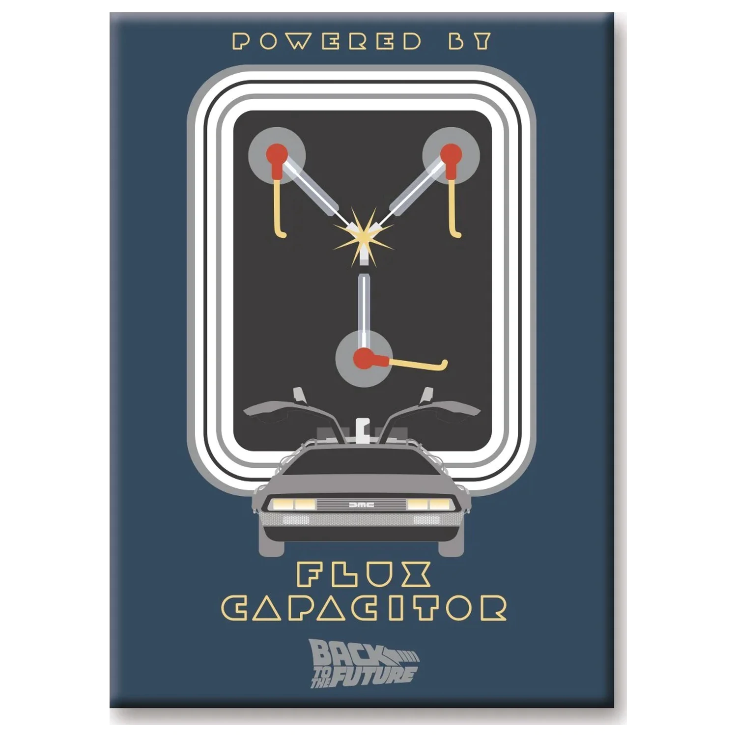 BACK TO THE FUTURE Flux Capacitor magnet produktová fotografia
